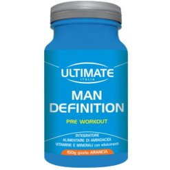 Ultimate Man Definition - Integratore di Aminoacidi Pre Workout Gusto Arancia - 150 g