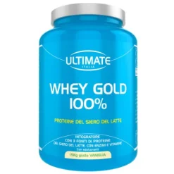 Ultimate Whey Gold 100% - Integratore per Massa Muscolare Gusto Vaniglia - 1.5 kg
