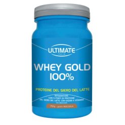 Ultimate Whey Gold 100% - Integratore per Massa Muscolare Gusto Nocciola - 750 g