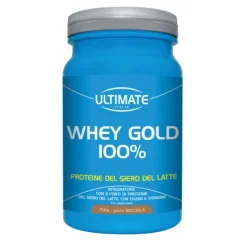 Ultimate Whey Gold 100% - Integratore per Massa Muscolare Gusto Nocciola - 750 g