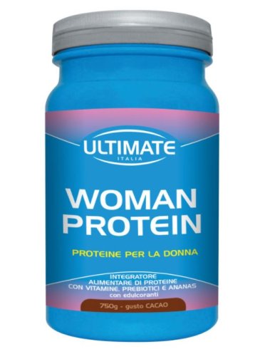 Ultimate woman protein - integratore proteico per donne gusto cacao - 750 g