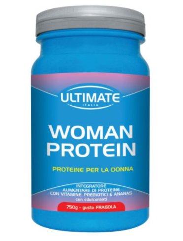 Ultimate woman protein - integratore proteico per donne gusto fragola - 750 g