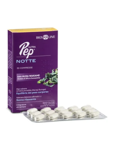 Ultra pep notte - integratore per favorire il sonno e rilassamento - 30 tavolette Ultra pep notte - integratore per favorire il sonno e rilassamento - 30 tavolette