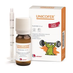 Unicofer - Integratore di Ferro e Vitamina C - Gocce 30 ml 