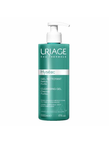 Uriage hyseac - gel detergente viso - 500 ml