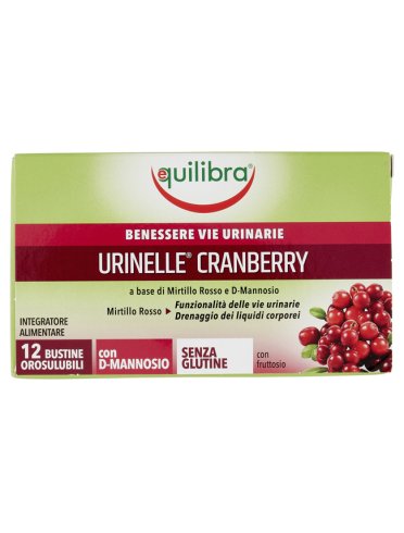 Urinelle cranberry integratore vie urinarie 12 bustine orosolubili