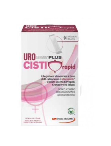 Urogermin cisti-plus integratore alimentare per il benessere delle vie urinarie 14 bustine