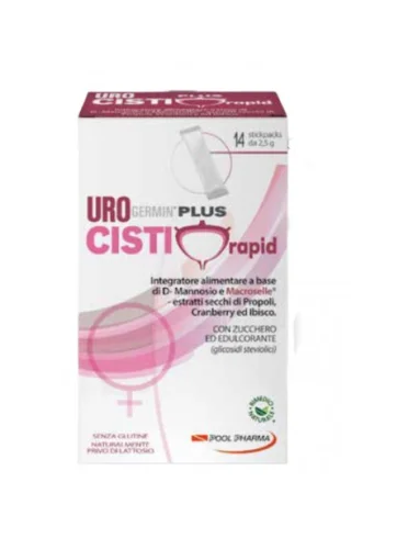 Urogermin cisti-plus integratore alimentare per il benessere delle vie urinarie 14 bustine Urogermin cisti-plus integratore alimentare per il benessere delle vie urinarie 14 bustine