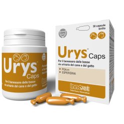 Urys Caps - Integratore per Vie Urinarie di Cani e Gatti - 30 Capsule