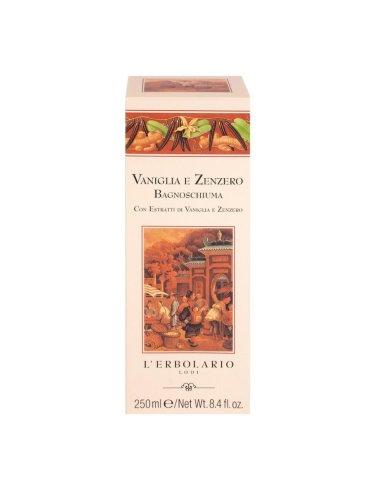 L'erbolario vaniglia e zenzero bagnoschiuma 250 ml