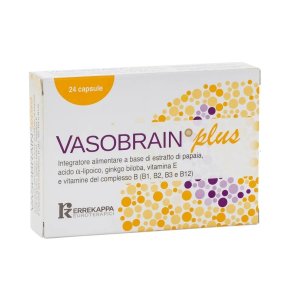 Vasobrain Plus - Integratore per il Benessere Cerebrale - 24 Capsule