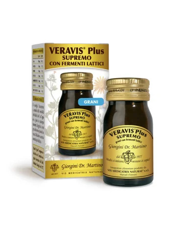 Veravis plus supremo - integratore per regolarità intestinale con fermenti lattici - 50 grani Veravis plus supremo - integratore per regolarità intestinale con fermenti lattici - 50 grani