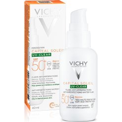 Vichy Capital Soleil UV-Clear Crema Solare Viso Anti-Imperfezioni SPF50+ 40 ml