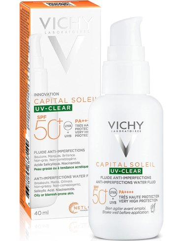 Vichy capital soleil uv-clear crema solare viso anti-imperfezioni spf50+ 40 ml