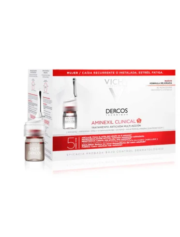 Vichy dercos aminexil intensive 5 - trattamento anti-caduta capelli donna - 42 fiale Vichy dercos aminexil intensive 5 - trattamento anti-caduta capelli donna - 42 fiale