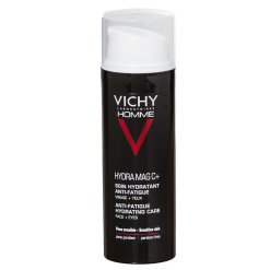 Vichy Homme Hydra Mag C - Gel Fresco Uomo Idratante Viso e Occhi - 50 ml