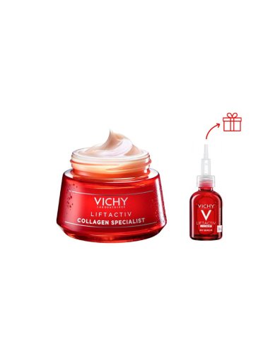Vichy liftactiv collagen specialist - crema viso giorno anti-rughe 50 ml + vichy liftactiv siero b3 dark spot 5 ml