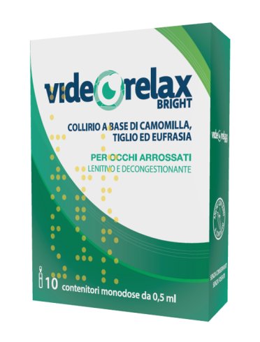 Videorelax bright - collirio lenitivo decongestionante - 10 contenitori monodose x 0.5 ml