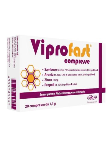 Viprofast integratore per vie respiratorie 20 compresse