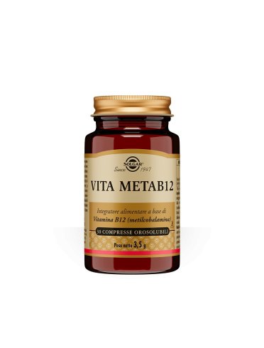 Solgar vita metab12 - integratore di vitamina b12 - 30 compresse orosolubili
