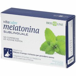 Vitacalm Melatonina Sublinguale 1 mg - Integratore per Favorire il Sonno - 120 Compresse