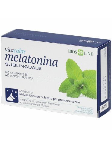 Vitacalm melatonina sublinguale 1 mg - integratore per favorire il sonno - 120 compresse