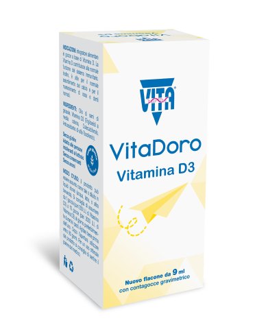 Vitadoro gocce integratore vitamina d3 9 ml