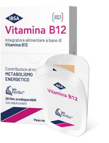 Vitamina b12 ibsa - integratore per stanchezza e affaticamento - 30 film orali