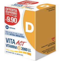Vita Act Vitamina D 2000 UI Integratore Benessere Ossa 60 Compresse