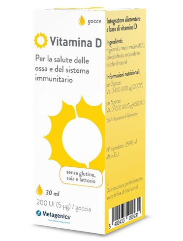 Vitamina d liquido - integratore per ossa e difese immunitarie - 30 ml