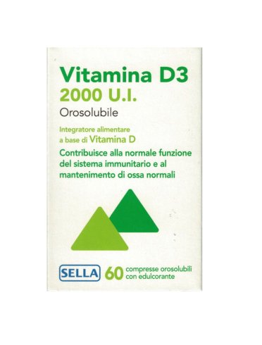 Vitamina d3 sella 2000 u.i integratore 60 compresse