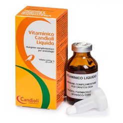 Vitaminico Candioli Liquido Mangime Complementare per Volatili 20 ml