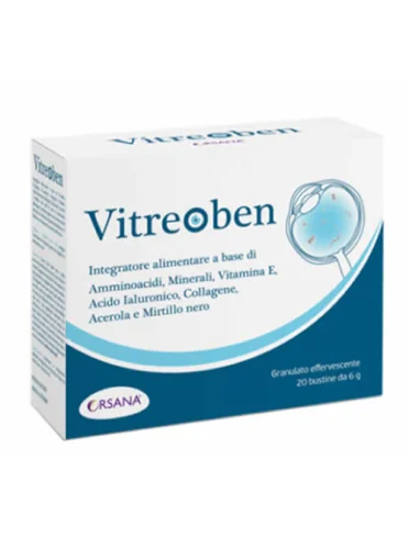 Vitreoben - integratore per il benessere della vista - 20 bustine Vitreoben - integratore per il benessere della vista - 20 bustine