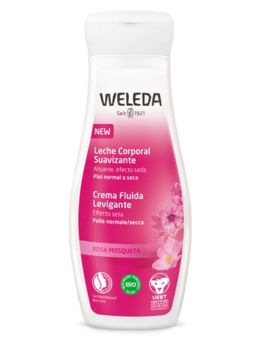 Weleda - crema fluida corpo levigante con olio di rosa mosqueta - 200 ml
