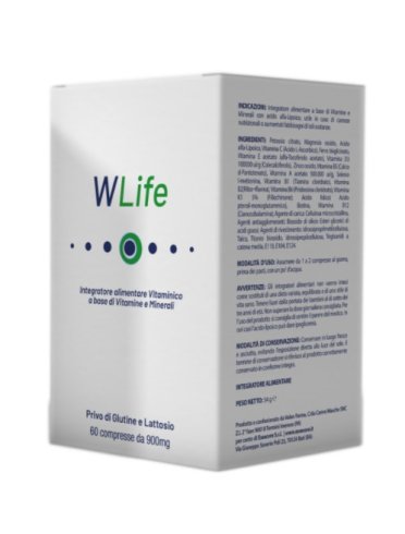 Wlife - integratore multivitaminico di acido lipoico - 60 compresse
