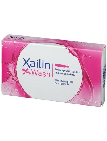 Xailin wash - soluzione sterile per lavaggio oculare - 20 flaconcini x 5 ml