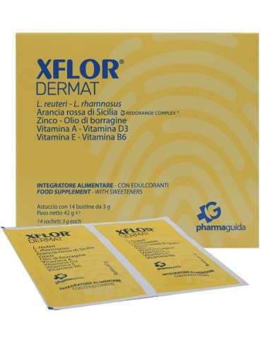 Xflor dermat integratore di probiotici 14 bustine