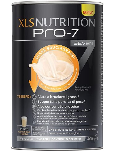 Xl-s nutrition pro-7 shake integratore bruciagrassi 400 g