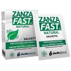 Zanzafast Natural - Salviette Profumate Anti-Zanzare - 10 Pezzi