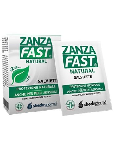 Zanzafast natural - salviette profumate anti-zanzare - 20 pezzi