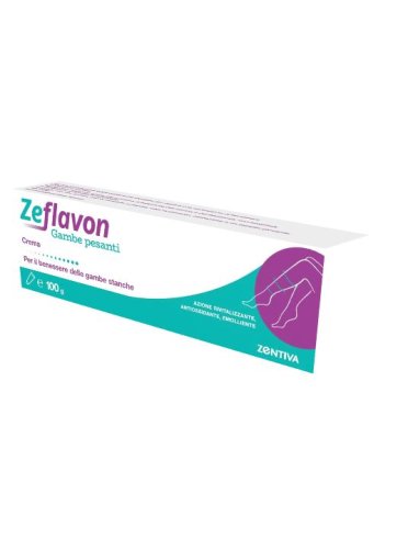 Zentiva zeflavon - crema per il benessere di gambe stanche e pesanti - 100 g