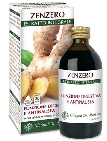 Zenzero estratto integrale - integratore per la digestione - 200 ml