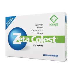Zeta Colest - Integratore per il Controllo del Colesterolo - 30 Capsule