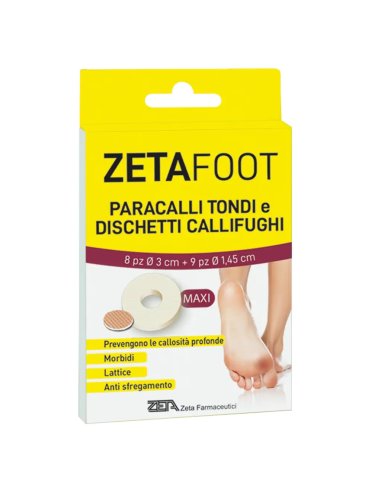 Zetafoot paracalli tondi e dischetti callifugo 17 pezzi