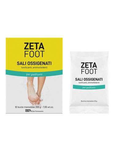 Zetafoot sali ossigenati per pediluvio 10 buste