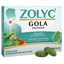 Zolyc Gola - Pastiglie Mentolo e Eucalipto per la Gola - 36 Pastiglie