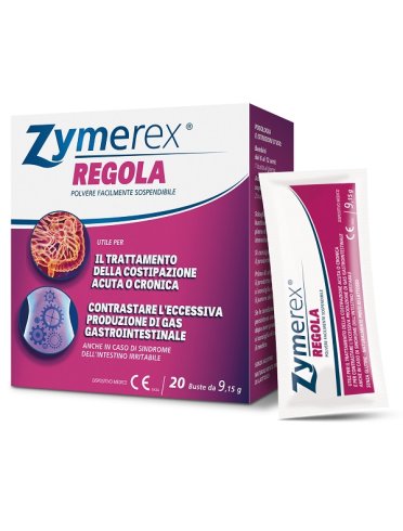 Zymerex regola - integratore per stitichezza e costipazione - 20 bustine