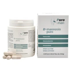 Puroman Integratore D-Mannosio Puro per Cistite 80 Capsule