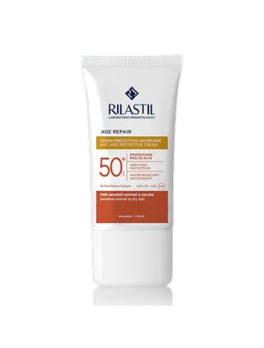 Rilastil sun system - crema solare viso age repair protezione solare spf 50+ - 40 ml