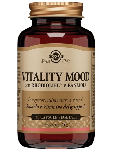Solgar vitality mood - integratore di vitamina b per stanchezza e affaticamento - 30 capsule